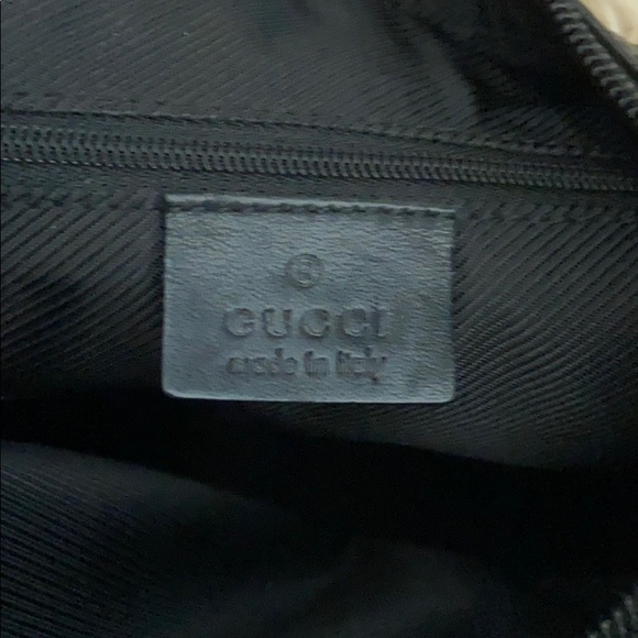 Auth Gucci Small Black Monogram Canvas Clasp Hobo - Picture 6 of 11